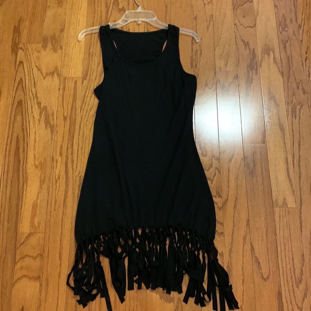 PINZIKO Size Small black sleeveless tank dress